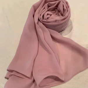 chiffon hijab dusty pink
